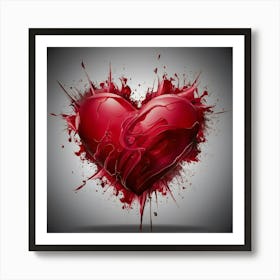 Valentine'S Day Heart 1 Art Print