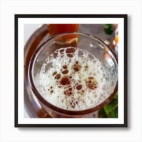 Cup Of Tea with foam and bubbles 12 Art Print