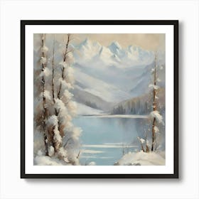 Winter Scene 11 Art Print