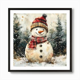 Snowman 8 Art Print