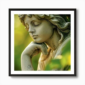 Angel Statue Art Print