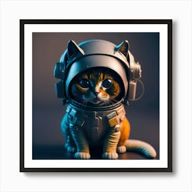 Cat Astronaut (33) Art Print