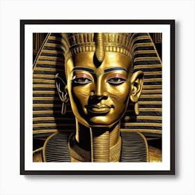 Pharaoh Tutankhamen Art Print