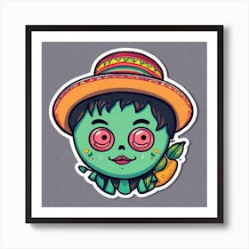 Mexican Zombie Art Print