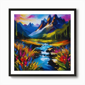 Mountain Stream Art Print