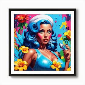 Pin Up Girl 6 Art Print