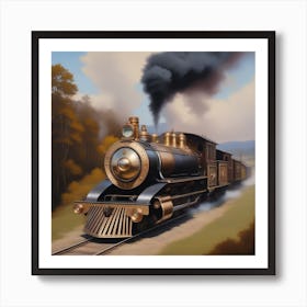 Steam Locomotive Art Print