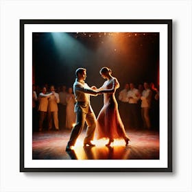 Tango Dancers 1 Art Print