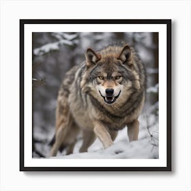 wolf power Art Print