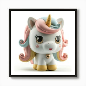 Unicorn Figurine 60 Art Print