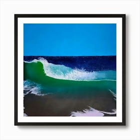 Aesthetic Sea Waves Art Print