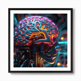 Brain Of The Future 5 Art Print