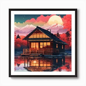House On The Lake Art Print