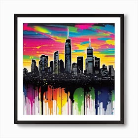 New York City Skyline 37 Art Print