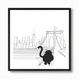 Cats adventure- New York Art Print