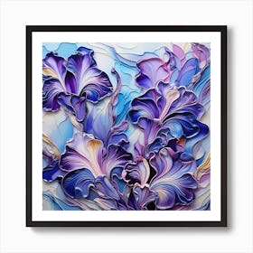 Purple Iris 6 Art Print