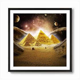 Egyptian Pyramids 4 Art Print