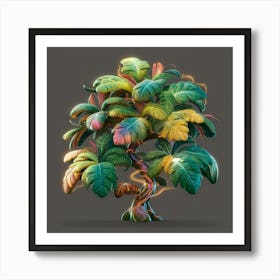 Dynamic Foliage Dance Art Print