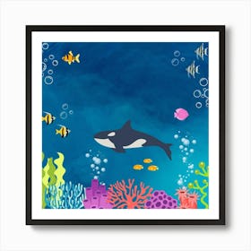 Orca Whale Art Print