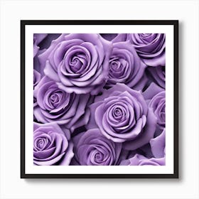 Purple Roses 33 Art Print