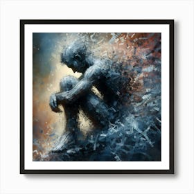 Man In Pain Art Print