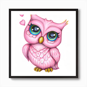 Pretty Little Owl Art Print