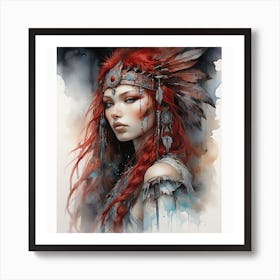 Indian Woman Art Print