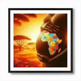 Mama africa Art Print