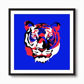 Tiger Square Art Print