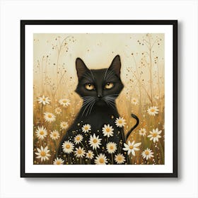 Cat Fairycore Painting 4 Art Print