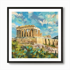 Acropolis In Greece Art Print