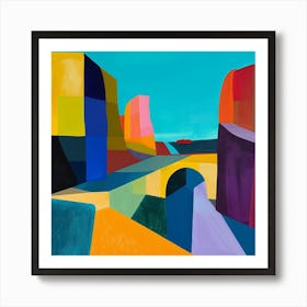 Abstract Travel Collection Qatar 2 Art Print