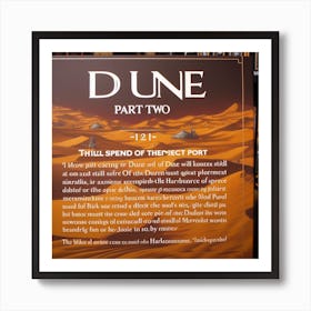 Dune Part Two Art Print