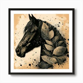 Creative Horse Beauty Illustration Nr 172 Affiche