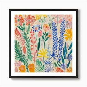 Floral Painting Matisse Style 10 Art Print