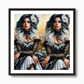 Black And White Painting Art Print