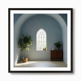 Empty Room With Window 1 Art Print