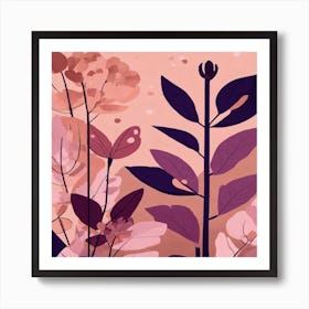 Abstract Floral Painting Art Print