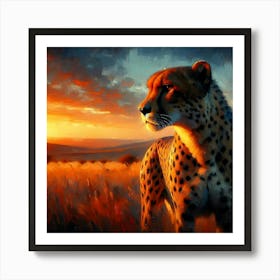 Wild Animal Illustration 140 Art Print