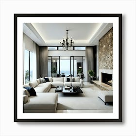 Modern Living Room 9 Art Print