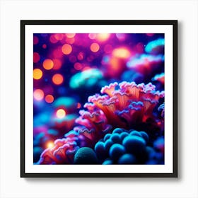 Corals With Bokeh Art Print