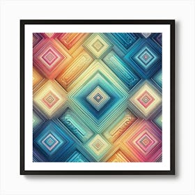 Abstract Geometric Pattern 27 Art Print