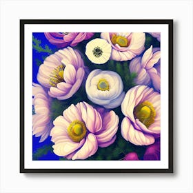 Anemone Flowers 12 Poster