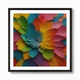 Paper Flower Art 1 Art Print