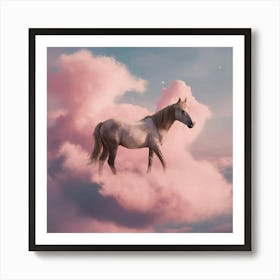 Horse In The Clouds 15 Art Print