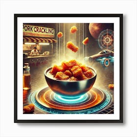 Pork Crackling Infusion Scifi Art Print