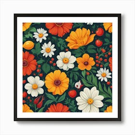 Default Floral Heinz Art 0 Art Print