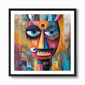 Face Of A Man 1 Art Print