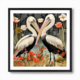 Bird In Nature Pelican 3 Art Print