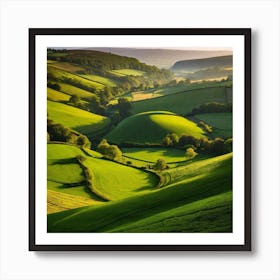 Green Valley 1 Art Print